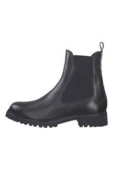Tamaris, Ghete Chelsea din piele, Negru Tamaris, Ghete Chelsea din piele, Negru