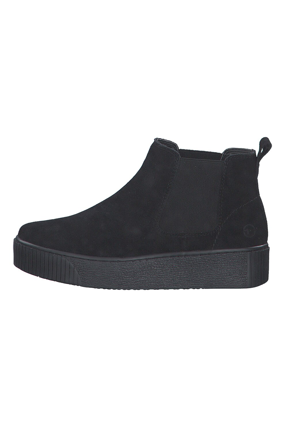 Tamaris, Ghete Chelsea din piele intoarsa, Negru