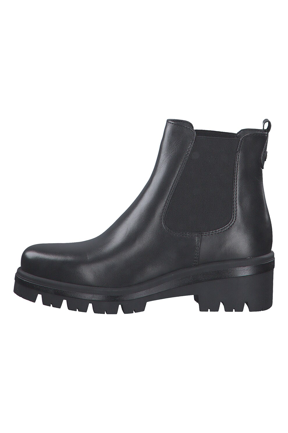 Tamaris, Ghete Chelsea din piele, Negru