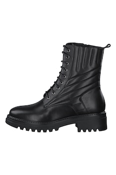 Tamaris, Ghete din piele cu garnituri cusute, Negru Tamaris, Ghete din piele cu garnituri cusute, Negru