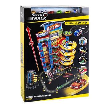 Set Joaca pentru Copii , Auto Mall Parking Garage , Parcare cu 5 Nivele , Elevator pentru Masini , Service Auto , Heliport cu Elicopter si 5 Masinute Incluse , Acces cu Bariera si Benzinarie Set Joaca pentru Copii , Auto Mall Parking Garage , Parcare cu 5 Nivele , Elevator pentru Masini , Service Auto , Heliport cu Elicopter si 5 Masinute Incluse , Acces cu Bariera si Benzinarie