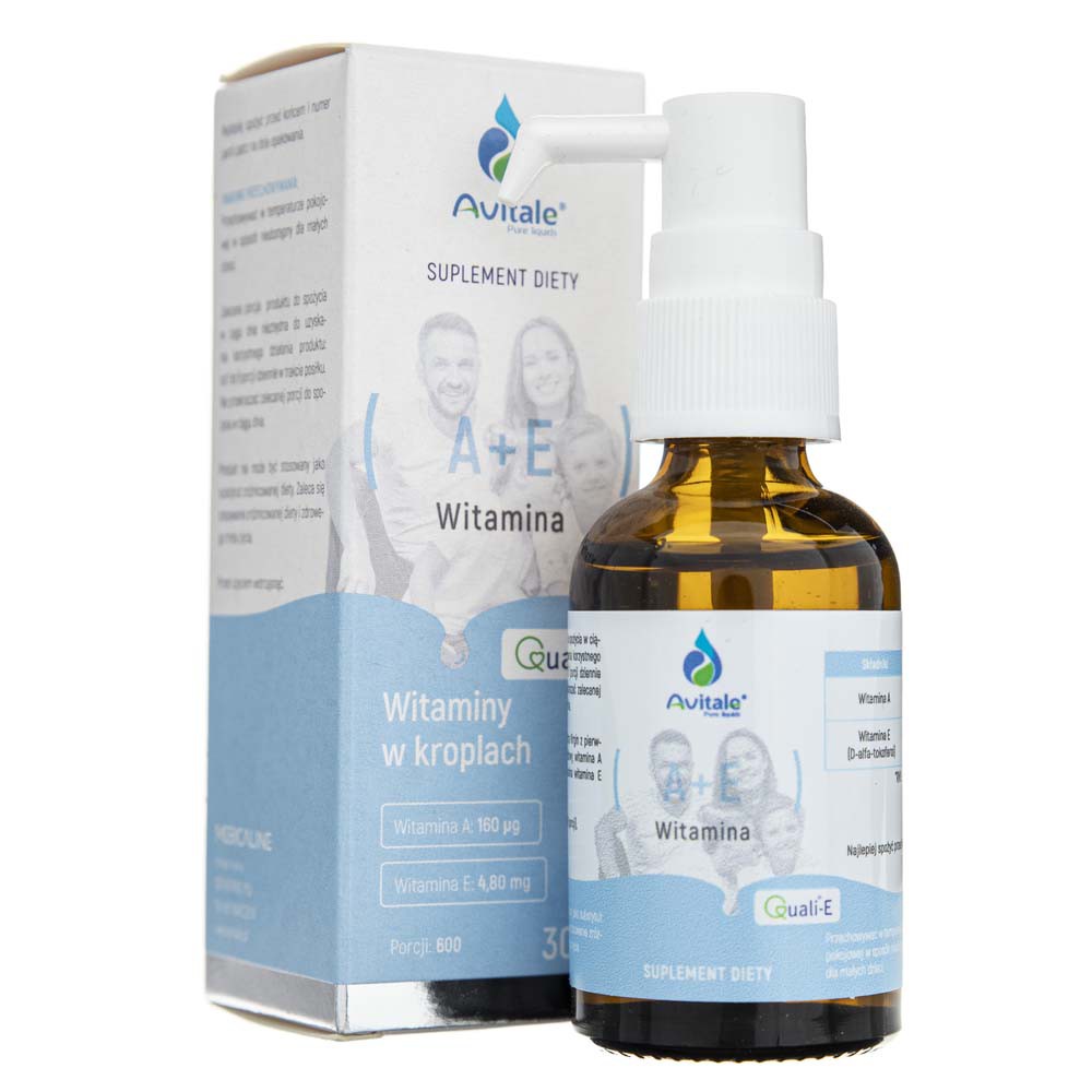 Supliment alimentar Avitale Vitamina A + E QualiE, 30 ml