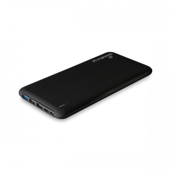 Baterie externa MediaRange MR754, 25000 mAh, QC 3.0, 18W, Negru