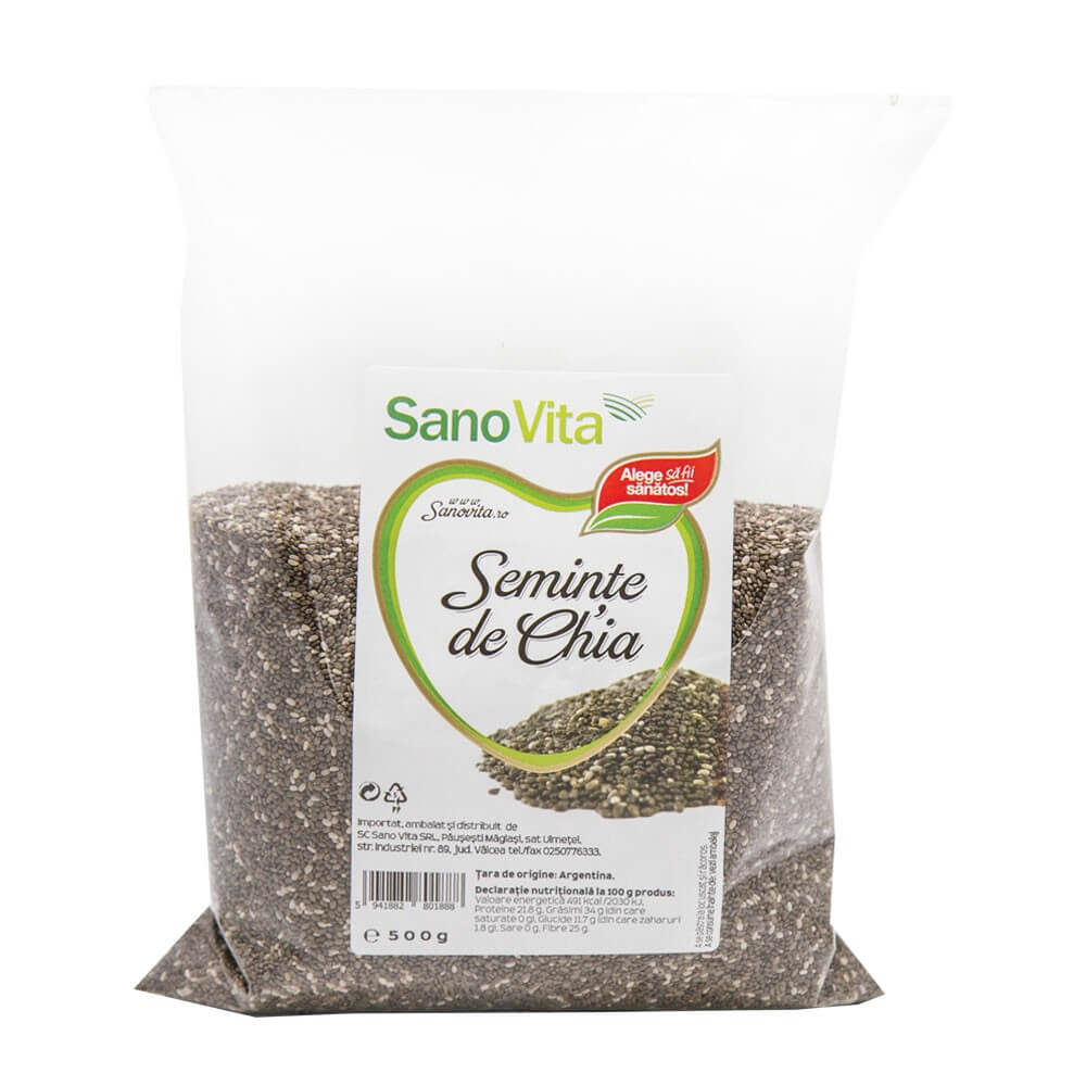 Seminte de Chia Sano Vita, 500g