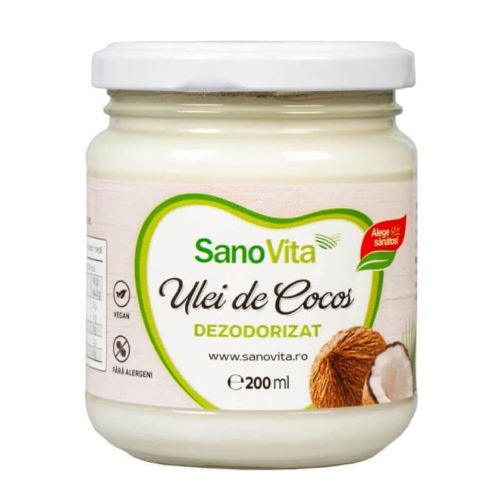 Ulei de Cocos Dezodorizat Sano Vita, 200ml