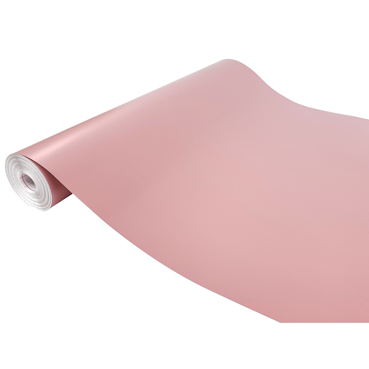 Folie autoadeziva pentru fronturi de bucatarie roz pudra mat, 45 x 25 cm, DecoMeister®, F061-045-0025