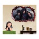 Sticker decorativ, gaura in perete 3D, Naruto, 85 cm, 1028STK-1