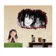 Sticker decorativ, gaura in perete 3D, Naruto, 85 cm, 1030STK