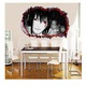 Sticker decorativ, gaura in perete 3D, Naruto, 85 cm, 1030STK