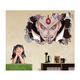 Sticker decorativ, gaura in perete 3D, Naruto, 85 cm, 1053STK-2