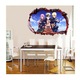 Sticker decorativ, gaura in perete 3D, Naruto, 85 cm, 1054TK-1