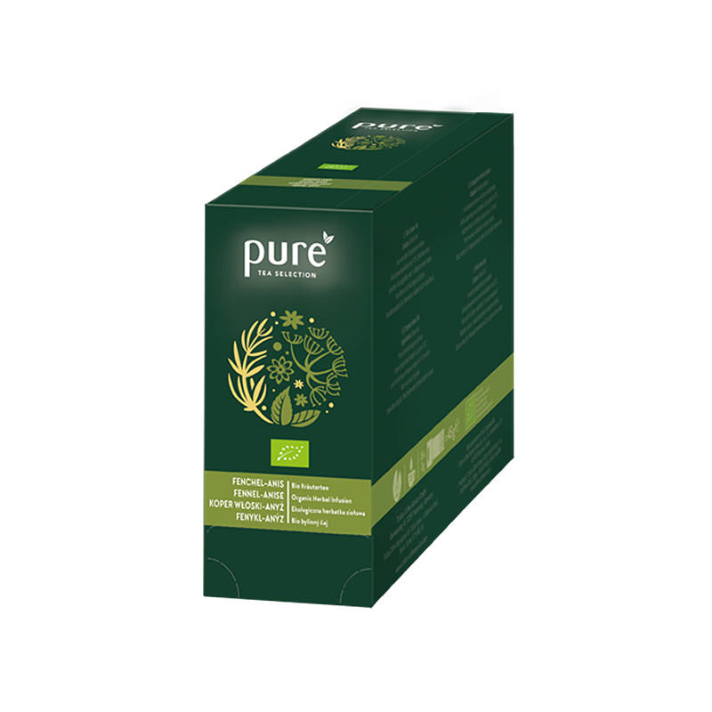 Ceai de Plante cu Fenicul si Anason Pure Tea Herbal, 15 x 3.5g