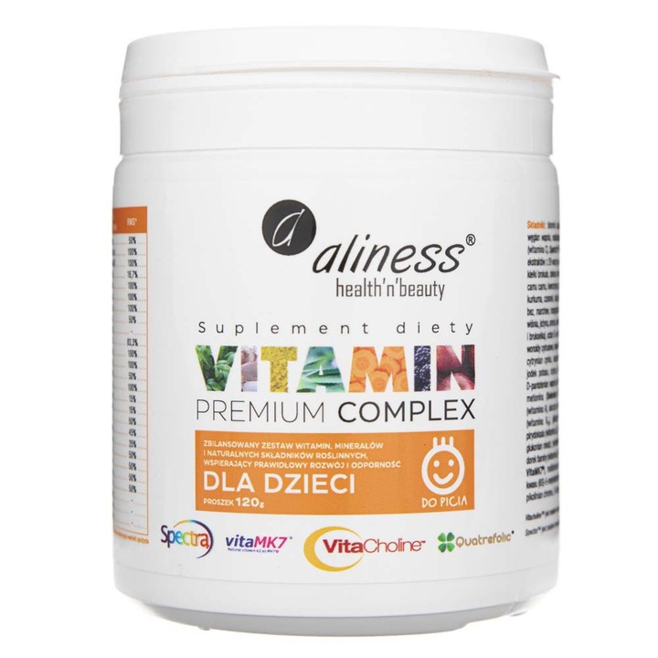 Complex de vitamine Aliness Premium pentru copii, 120g