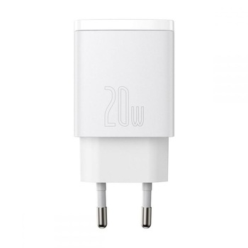 Incarcator retea Baseus CCXJ-B02, USB/USB-C, Quick Charge 3.0, Power Delivery 3.0, 20W, Alb Incarcator retea Baseus CCXJ-B02, USB/USB-C, Quick Charge 3.0, Power Delivery 3.0, 20W, Alb