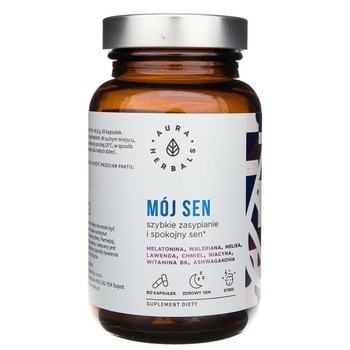 Supliment alimentar Aura Herbals, My Dream pentru somn, 60 capsule Supliment alimentar Aura Herbals, My Dream pentru somn, 60 capsule