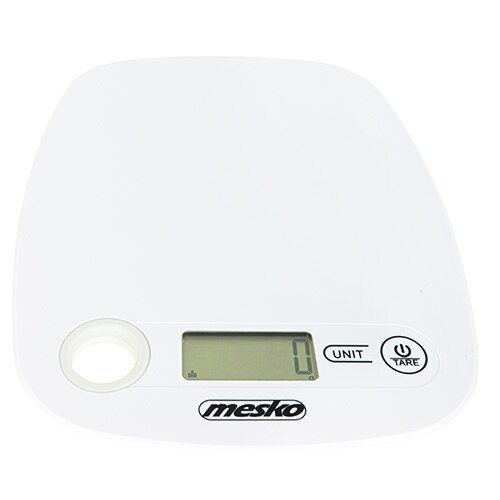 Cantar de bucatarie Mesko MS 3159w, capacitate max 5kg, afisaj LCD, Alb