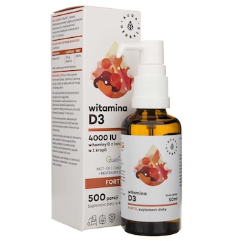 Supliment alimentar Aura Herbals Vitamina D3, 4000 UI, 50 ml Supliment alimentar Aura Herbals Vitamina D3, 4000 UI, 50 ml