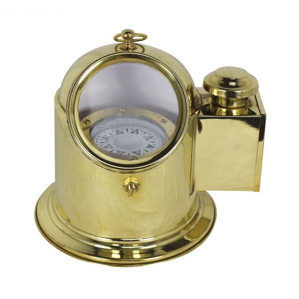 Busola Sea Club din alama, inel de fixare,H 19.5cm