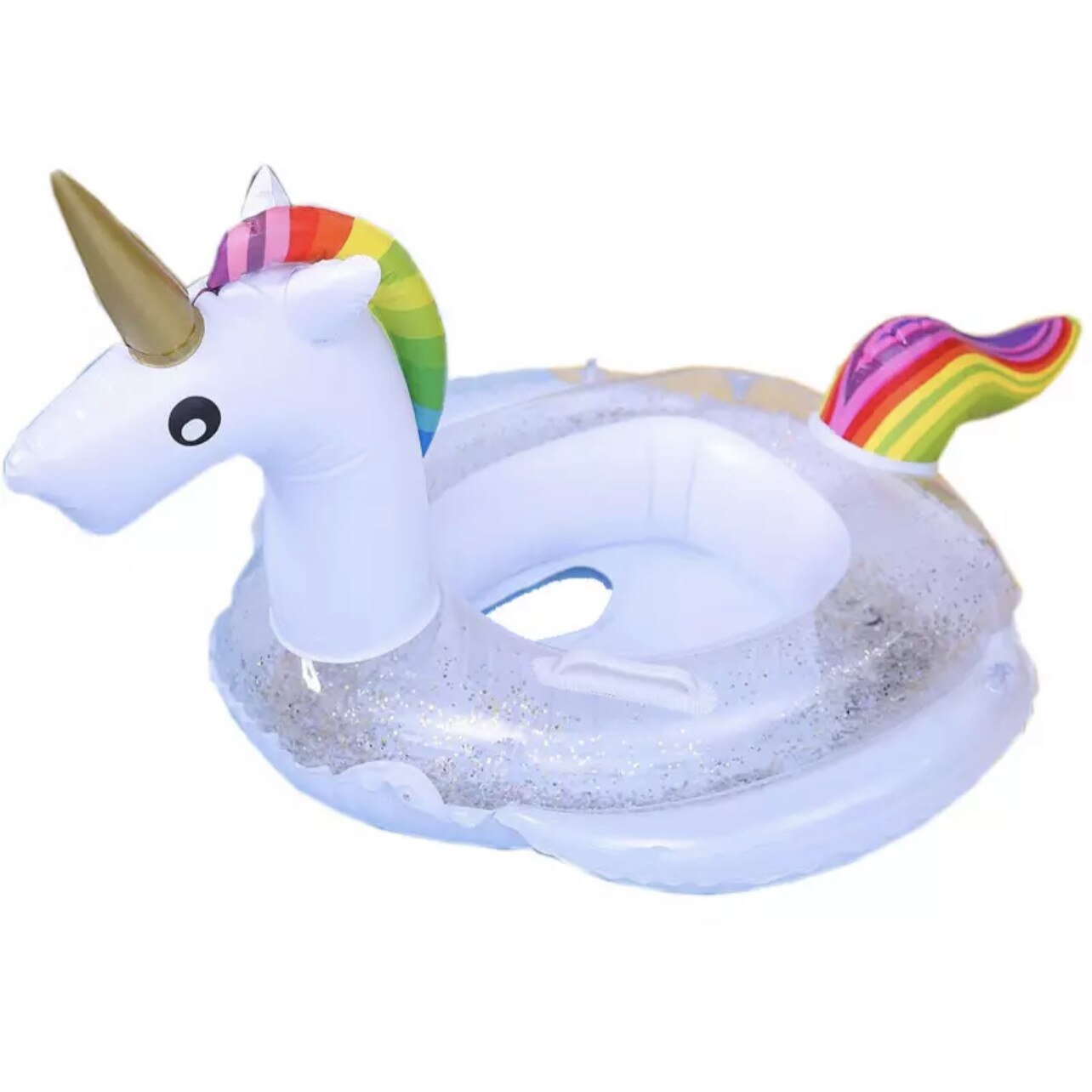 Colac Rainbow Glitter Unicorn cu suport pentru copii - Krista®