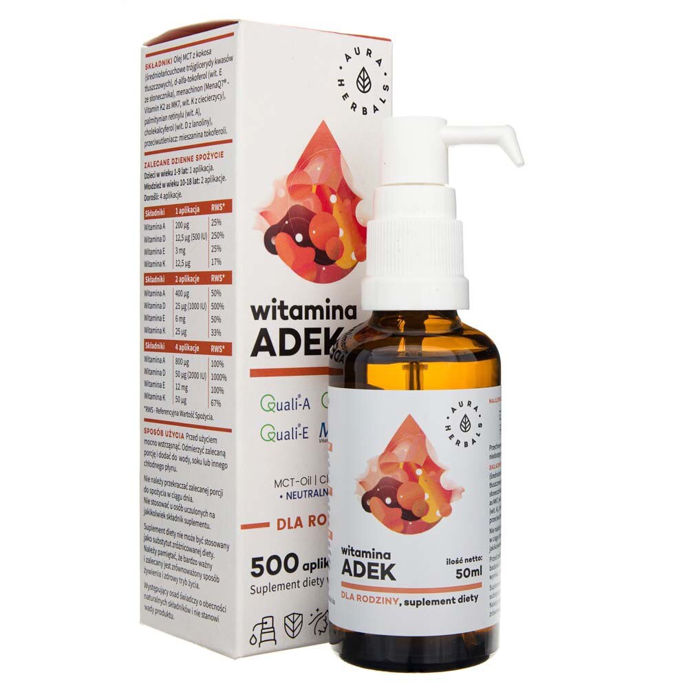 Supliment alimentar Aura Herbals Vitamina ADEK, 50 ml