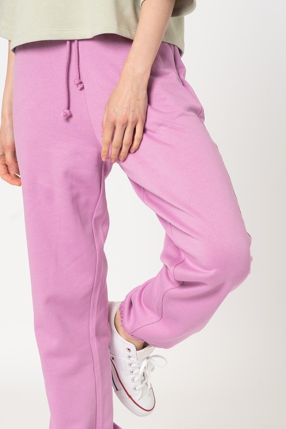 Vero Moda, Pantaloni sport din bumbac organic Prime, Roz