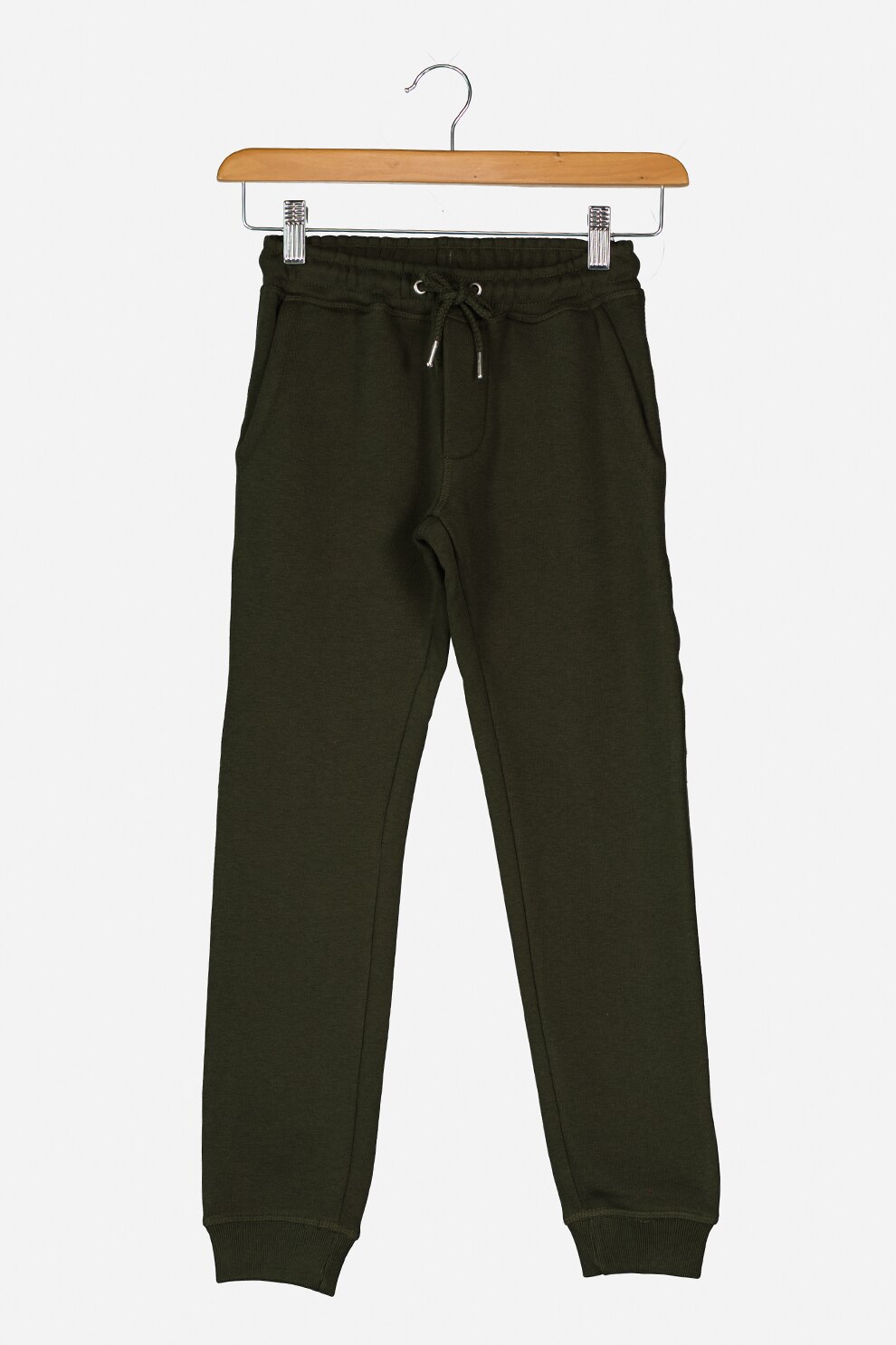 Jack&Jones, Pantaloni sport cu snur, Verde englez