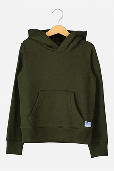 Jack&Jones, Hanorac cu buzunar kangaroo, Verde forest Jack&Jones, Hanorac cu buzunar kangaroo, Verde forest