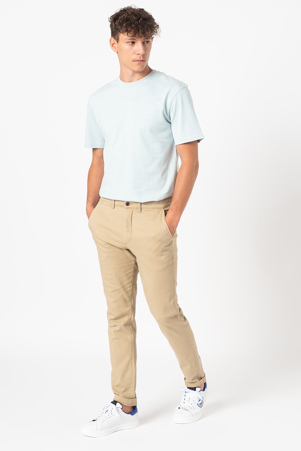 Jack&Jones, Pantaloni chino Marco, Bej deschis