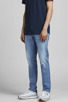 Jack&Jones, Blugi slim fit Glenn Fox 604, Albastru deschis Jack&Jones, Blugi slim fit Glenn Fox 604, Albastru deschis