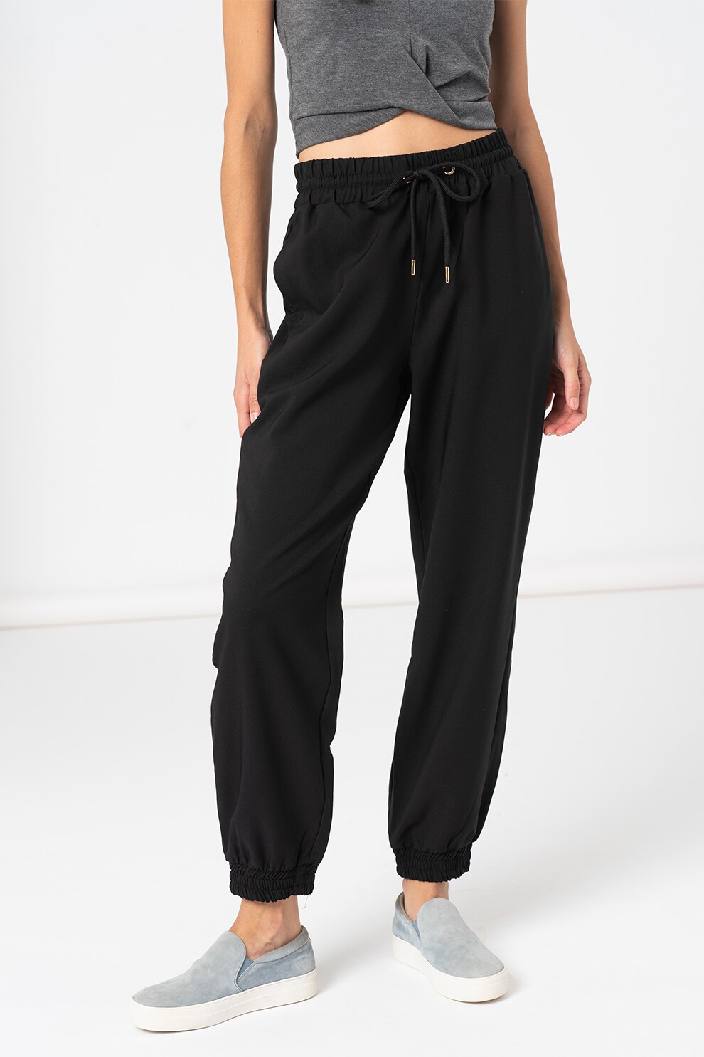 Only, Pantaloni cu snur Miley, Negru