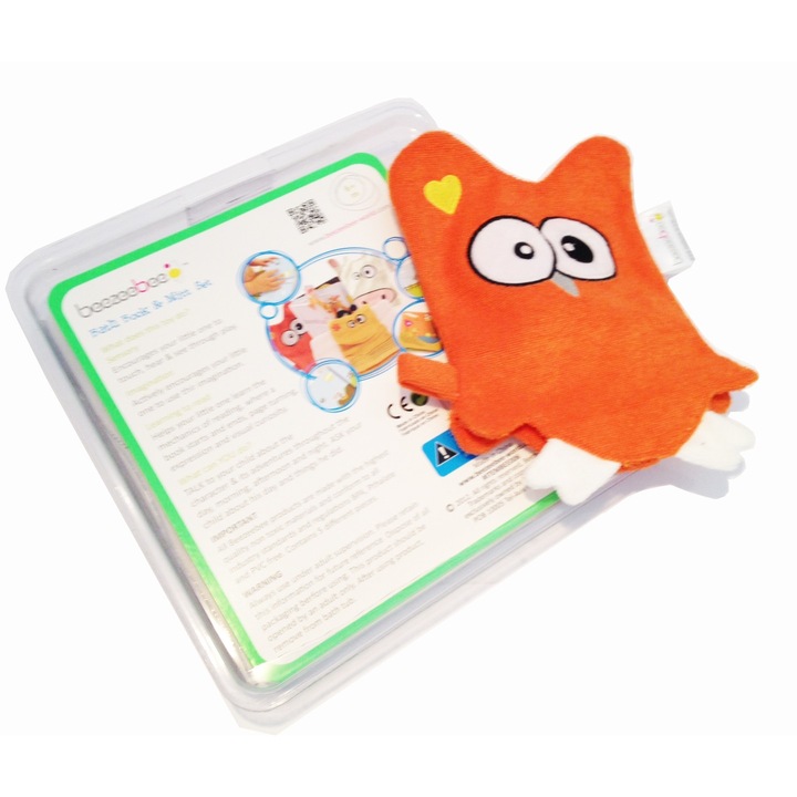 Beezeebee baglyos fürdőkönyv kesztyűbábbal