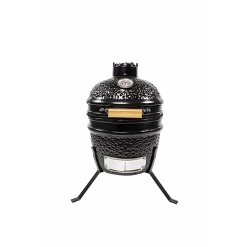Gratar Kamado gradina, grill rotund, ceramic, cu capac, 44 x 55 x 49 cm, BBQ-13 Gratar Kamado gradina, grill rotund, ceramic, cu capac, 44 x 55 x 49 cm, BBQ-13