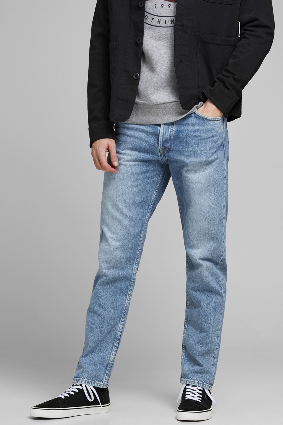 Jack&Jones, Blugi lejeri Chris Original 920, Albastru deschis, W32-L34