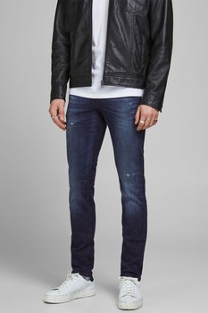 Jack&Jones, Blugi slim fit Glenn Icon 758, Bleumarin, W29-L32 Jack&Jones, Blugi slim fit Glenn Icon 758, Bleumarin, W29-L32