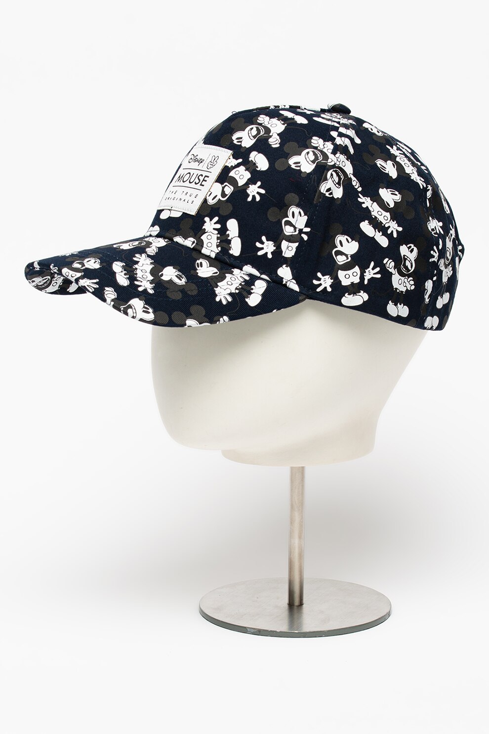 Jack&Jones, Sapca baseball cu model cu desene animate Mickey, Bleumarin/Alb