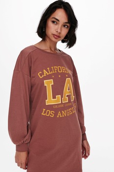 JdY, Rochie lejera cu maneci cazute, Rosu stins JdY, Rochie lejera cu maneci cazute, Rosu stins