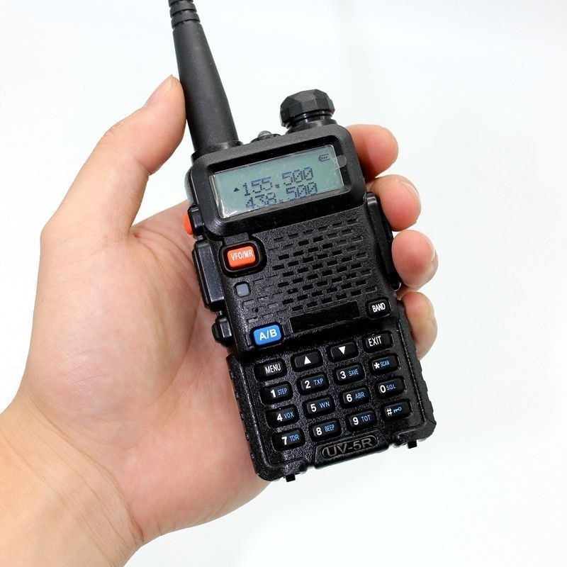 Statie radio portabila emisie receptie, Talkie UV-5R versiune upgrade putere 8W, 136 - 174 MHz / 400-520 Mhz, casca cu inclusa -