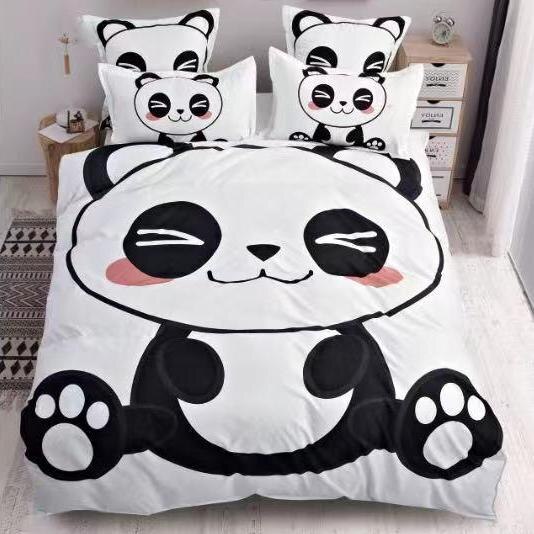 Set 6 piese Lenjerie de pat Lux Ursulet, CumparaMisim, 2 persoane, bumbac, multicolor