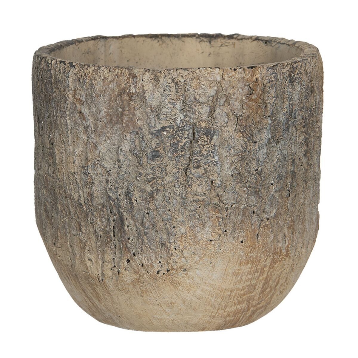 Ghiveci din ceramica maro Ø 16 cm x 16 cm