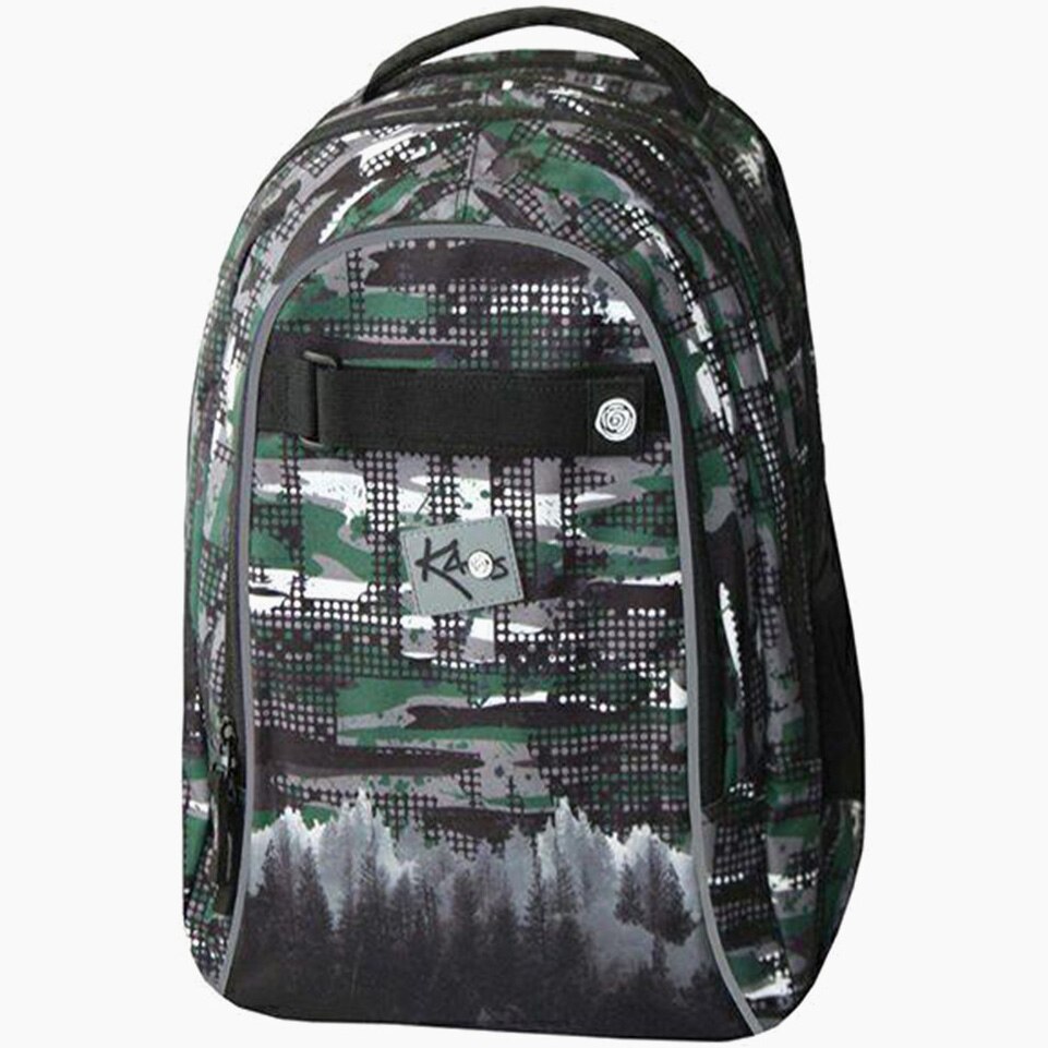 Ghiozdan Kaos 2 In 1 Dark Wood 48x33x23CM