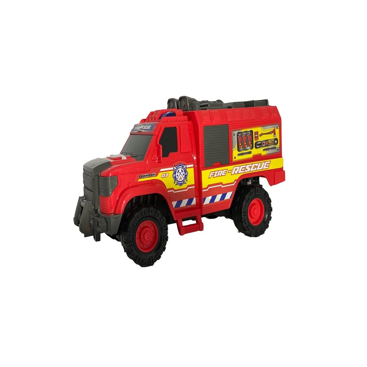 Masina Off Road 1:12 Pompieri, Mk toys, MKK929355, plastic, rosu, + 3 ani