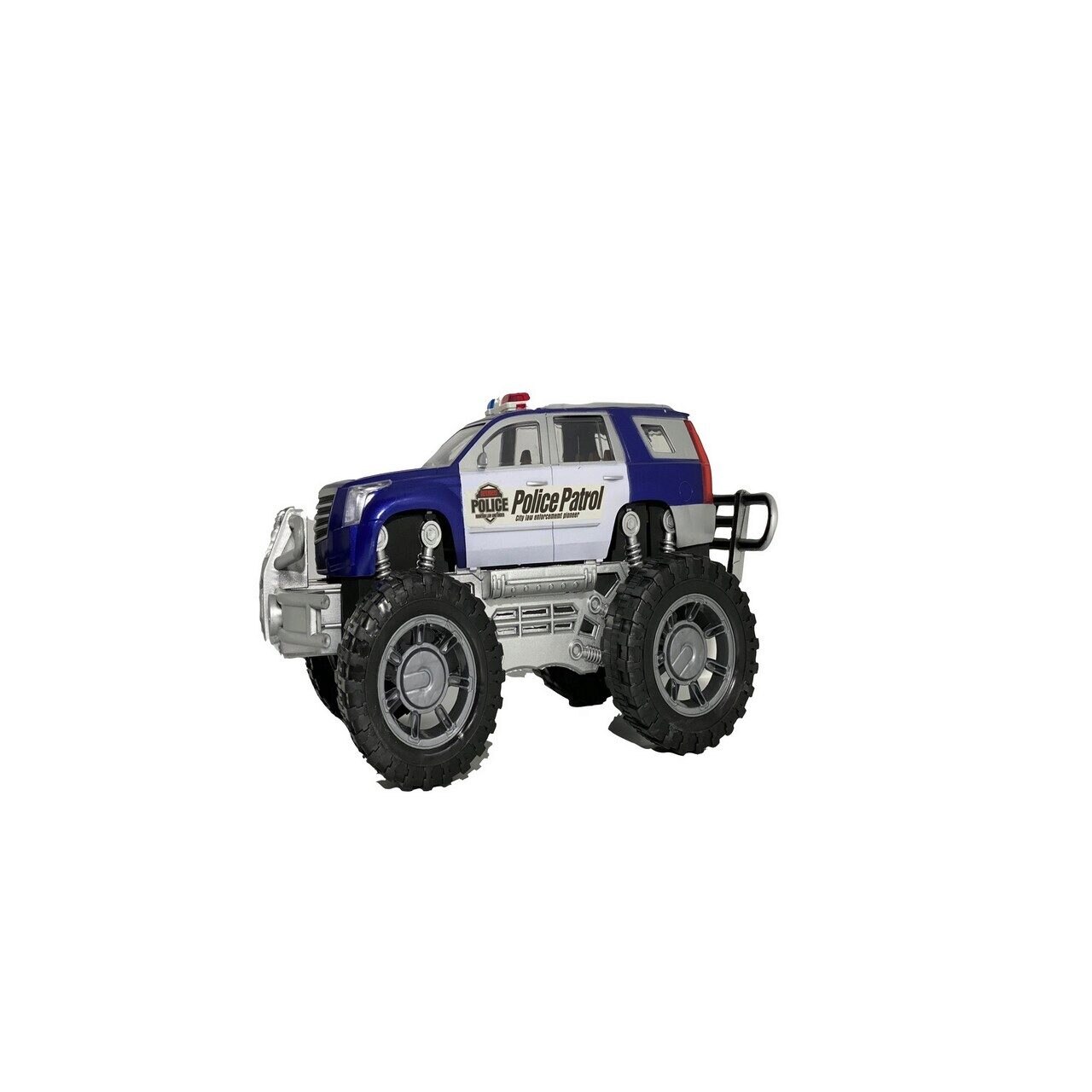 Masinuta Politie Off Road cu frictiune, Mk toys, MKM352597, plastic, multicolor, + 3 ani