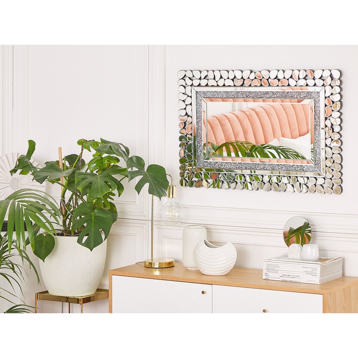 Ezüst falitükör 60 x 90 cm PABU