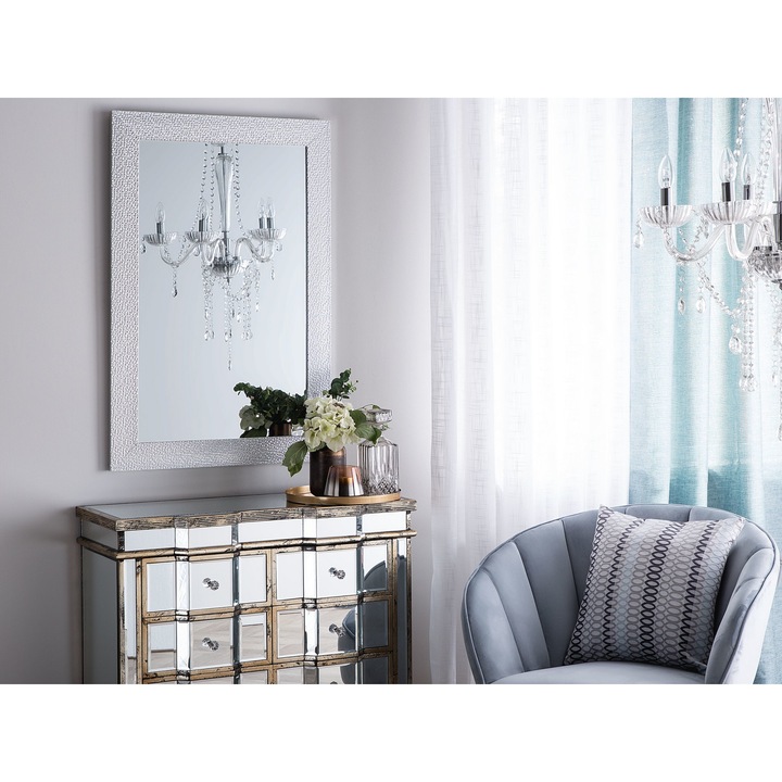 Ezüst falitükör 61 x 91 cm MERVENT