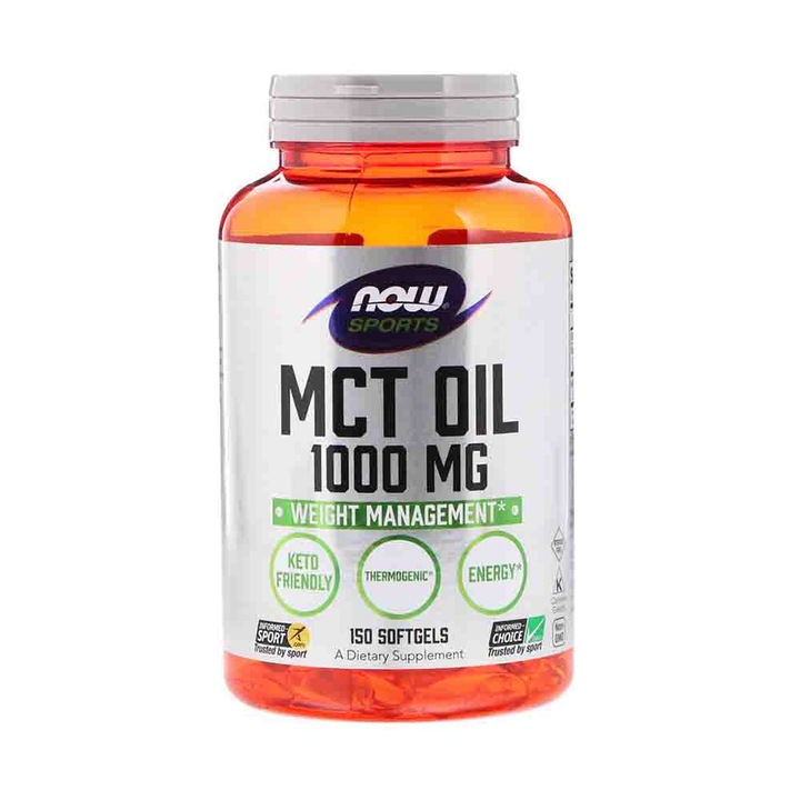 MCT Oil, 1000mg, Now Foods, 150 softgels