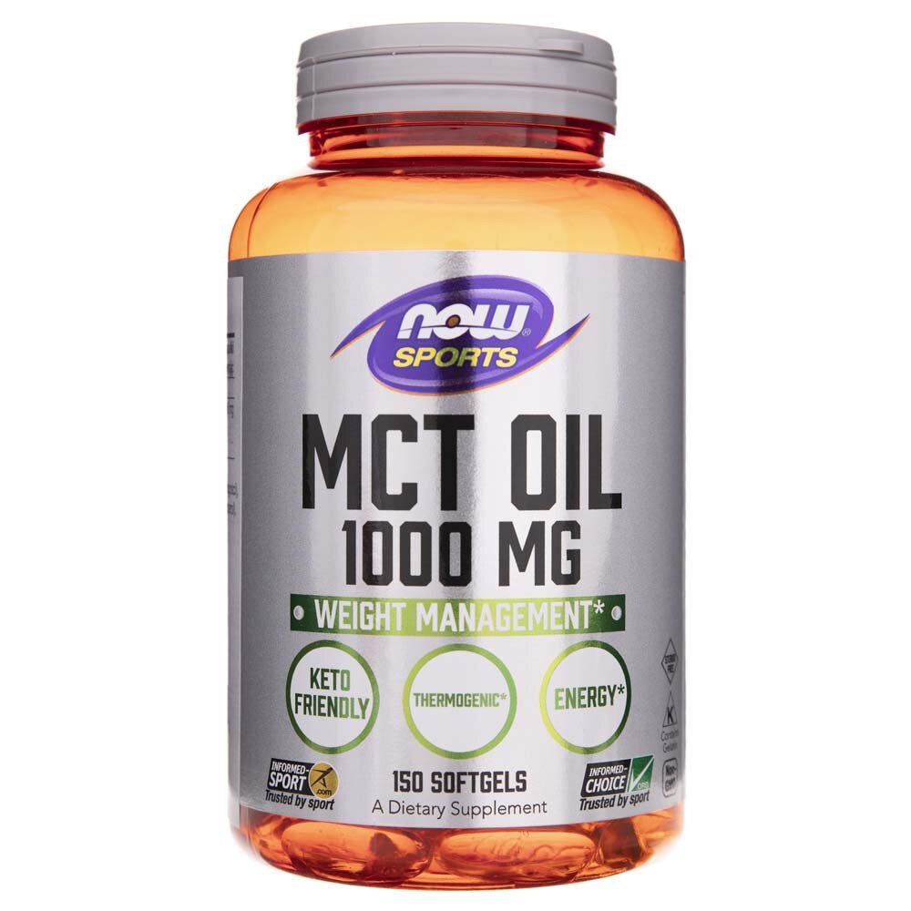 Supliment alimentar, Now Foods, MCT Oil, 1000 mg, 150 capsule