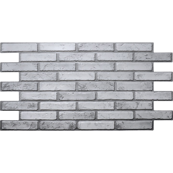 Panou decorativ Brick Light, PVC, 97x49,8 cm