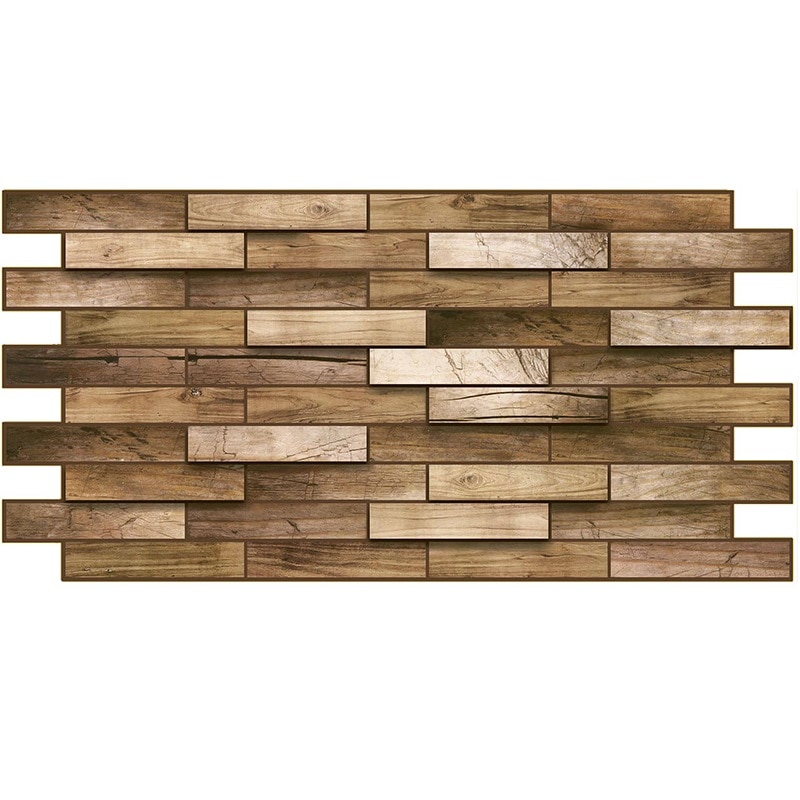Set Panou PVC, 3D, 18 bucati, HAZELNUT, Maro, 980х498 mm - eMAG.ro