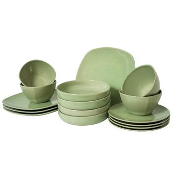 Set Complet Serviciu De Masa MontVern De Costa, 16 piese, Cesiro, Verde Set Complet Serviciu De Masa MontVern De Costa, 16 piese, Cesiro, Verde