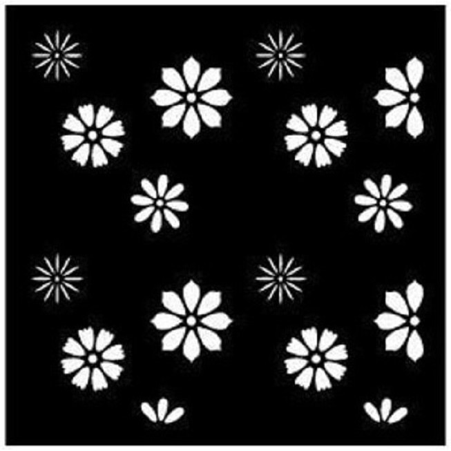 Sablon Refolosibil 590x590mm Floral - SP95-2